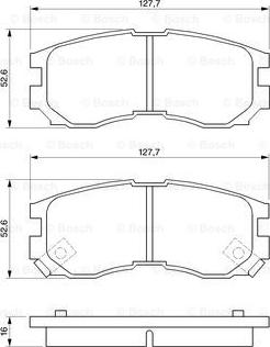 BOSCH 0 986 460 979 - ГАЛЬМІВНІ КОЛОДКИ. ДИСКОВІ autocars.com.ua