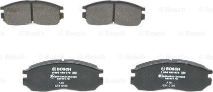 BOSCH 0 986 460 979 - ГАЛЬМІВНІ КОЛОДКИ. ДИСКОВІ autocars.com.ua