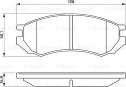 BOSCH 0 986 460 981 - Гальмівні колодки, дискові гальма autocars.com.ua