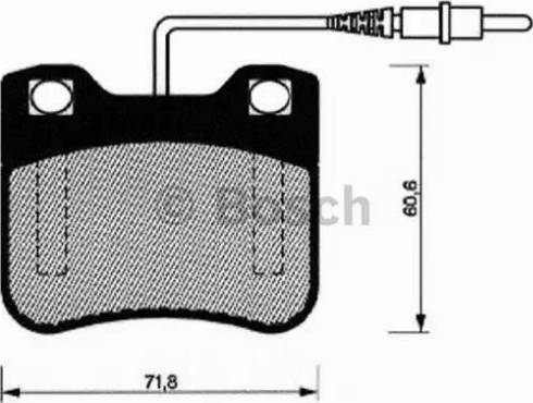 BOSCH 0 986 461 109 - Гальмівні колодки, дискові гальма autocars.com.ua