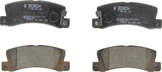 BOSCH 0 986 461 136 - Гальмівні колодки, дискові гальма autocars.com.ua