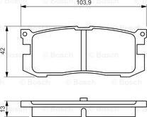 BOSCH 0 986 461 138 - Тормозные колодки, дисковые, комплект avtokuzovplus.com.ua