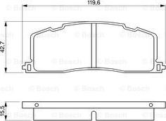 BOSCH 0 986 461 140 - Гальмівні колодки, дискові гальма autocars.com.ua