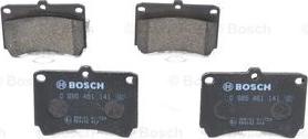 BOSCH 0 986 461 141 - Тормозные колодки, дисковые, комплект avtokuzovplus.com.ua