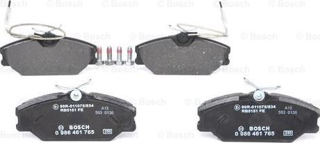 BOSCH 0 986 461 765 - К-кт перед. гальм. колодок Renault Espace-Laguna I- Megane I 1.4-3.0 84- autocars.com.ua