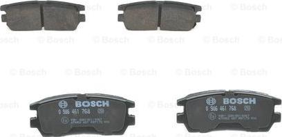 BOSCH 0 986 461 768 - Гальмівні колодки, дискові гальма autocars.com.ua