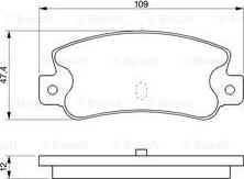 BOSCH 0 986 461 770 - Тормозные колодки, дисковые, комплект autodnr.net