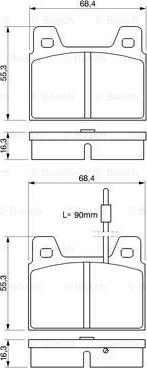 BOSCH 0 986 462 532 - Тормозные колодки, дисковые, комплект avtokuzovplus.com.ua