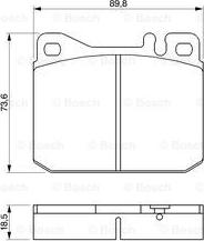 BOSCH 0 986 462 803 - Тормозные колодки, дисковые, комплект avtokuzovplus.com.ua