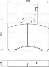 BOSCH 0 986 463 561 - Тормозные колодки, дисковые, комплект avtokuzovplus.com.ua