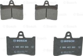 BOSCH 0 986 463 890 - Гальмівні колодки, дискові гальма autocars.com.ua