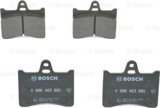 BOSCH 0 986 463 890 - Тормозные колодки, дисковые, комплект avtokuzovplus.com.ua