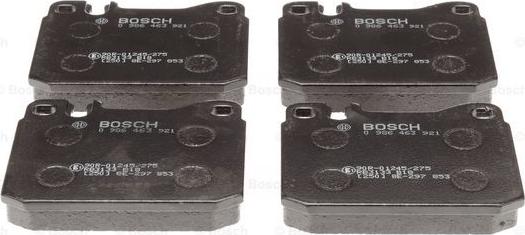 BOSCH 0 986 463 921 - Тормозные колодки, дисковые, комплект avtokuzovplus.com.ua