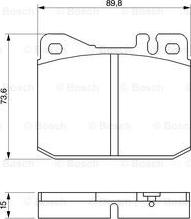 BOSCH 0 986 463 921 - Тормозные колодки, дисковые, комплект avtokuzovplus.com.ua