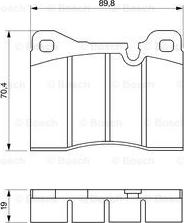 BOSCH 0 986 464 372 - Тормозные колодки, дисковые, комплект autodnr.net