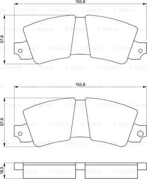 BOSCH 0 986 464 421 - Гальмівні колодки, дискові гальма autocars.com.ua