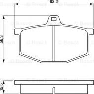 BOSCH 0 986 464 801 - Тормозные колодки, дисковые, комплект autodnr.net