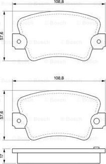 BOSCH 0 986 464 881 - Тормозные колодки, дисковые, комплект avtokuzovplus.com.ua