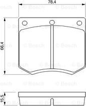 BOSCH 0 986 464 914 - Тормозные колодки, дисковые, комплект avtokuzovplus.com.ua