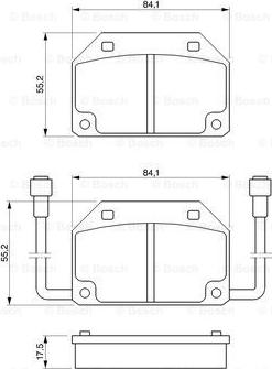 BOSCH 0 986 465 733 - Тормозные колодки, дисковые, комплект autodnr.net