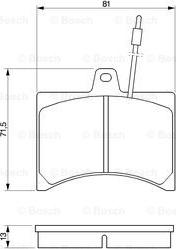 BOSCH 0 986 465 941 - Гальмівні колодки, дискові гальма autocars.com.ua