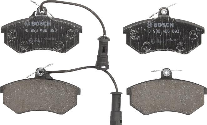 BOSCH 0 986 466 693 - Гальмівні колодки, дискові гальма autocars.com.ua