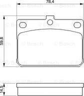 BOSCH 0 986 467 031 - Тормозные колодки, дисковые, комплект autodnr.net