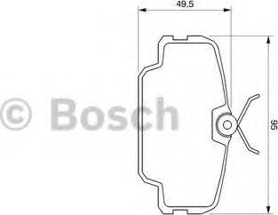 BOSCH 0 986 467 491 - Гальмівні колодки, дискові гальма autocars.com.ua