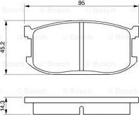 BOSCH 0 986 467 602 - Гальмівні колодки, дискові гальма autocars.com.ua