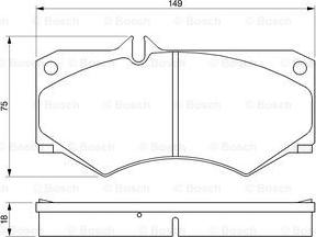 BOSCH 0 986 467 841 - Гальмівні колодки, дискові гальма autocars.com.ua