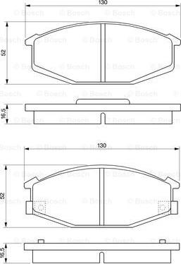 BOSCH 0 986 468 320 - Тормозные колодки, дисковые, комплект autodnr.net