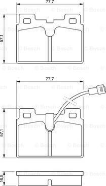 BOSCH 0 986 468 451 - Тормозные колодки, дисковые, комплект avtokuzovplus.com.ua