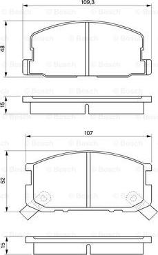 BOSCH 0 986 468 670 - Тормозные колодки, дисковые, комплект avtokuzovplus.com.ua