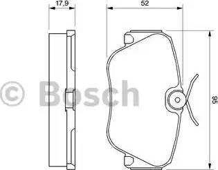 BOSCH 0 986 468 902 - Тормозные колодки, дисковые, комплект autodnr.net