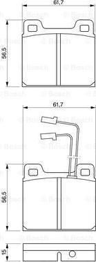 BOSCH 0 986 469 111 - Гальмівні колодки, дискові гальма autocars.com.ua