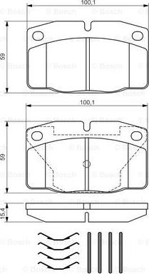 BOSCH 0 986 469 390 - Колодки тормозные autocars.com.ua