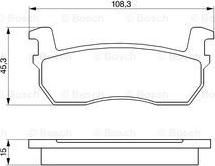 BOSCH 0 986 469 570 - Тормозные колодки, дисковые, комплект avtokuzovplus.com.ua