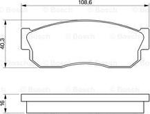 BOSCH 0 986 469 580 - Колодки тормозные autocars.com.ua