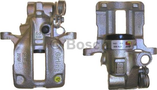 BOSCH 0 986 474 666 - Тормозной суппорт avtokuzovplus.com.ua