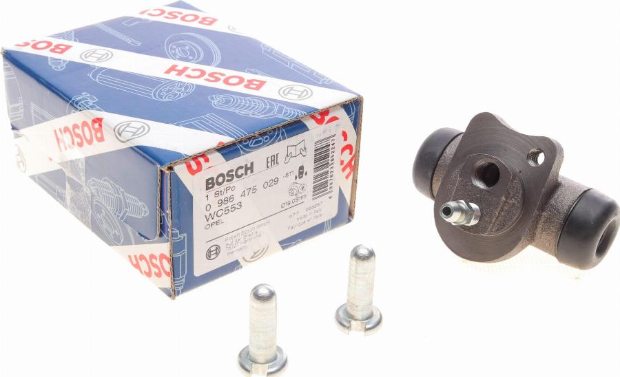 BOSCH 0 986 475 029 - Колісний гальмівний циліндр autocars.com.ua