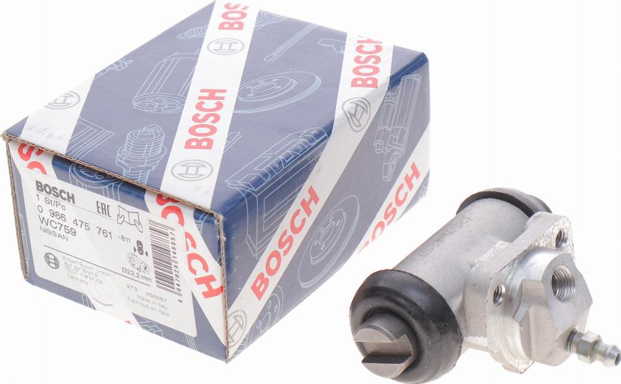 BOSCH 0 986 475 761 - Колісний гальмівний циліндр autocars.com.ua