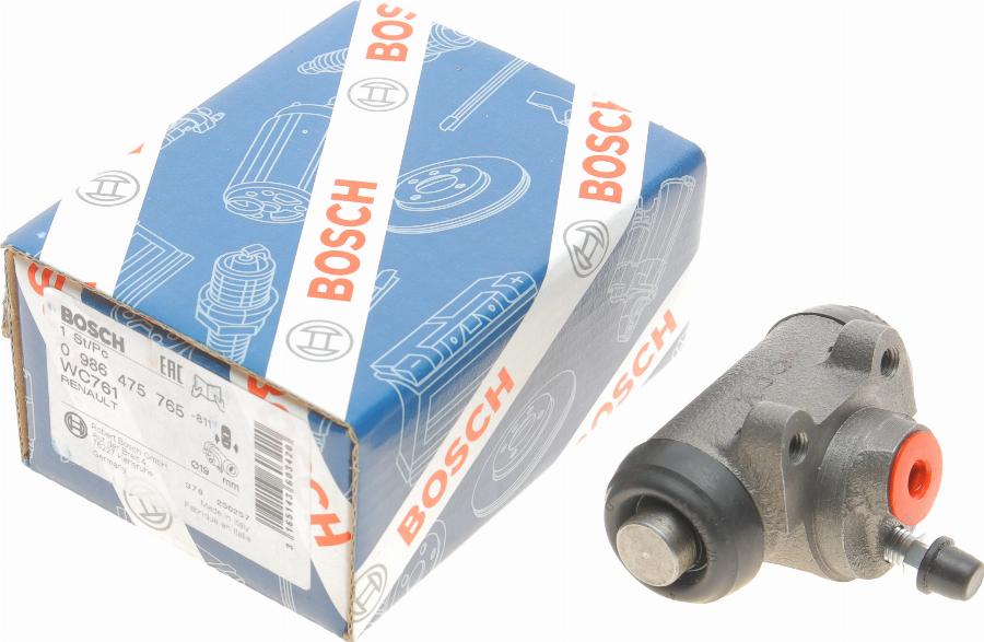 BOSCH 0 986 475 765 - Колісний гальмівний циліндр autocars.com.ua