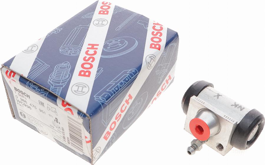 BOSCH 0 986 475 951 - Колісний гальмівний циліндр autocars.com.ua