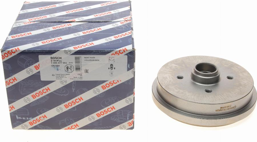 BOSCH 0 986 477 002 - Тормозной барабан avtokuzovplus.com.ua