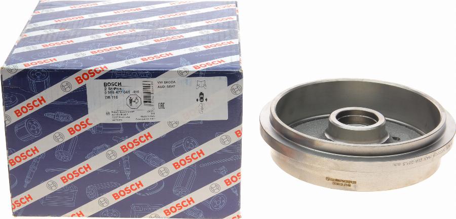 BOSCH 0 986 477 041 - Тормозной диск avtokuzovplus.com.ua