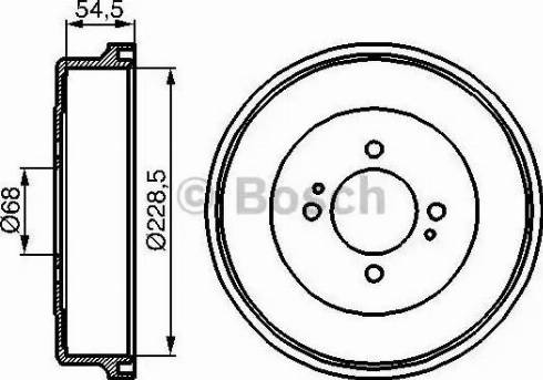 BOSCH 0 986 477 074 - Тормозной барабан avtokuzovplus.com.ua