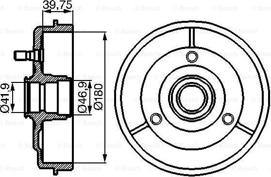 BOSCH 0 986 477 097 - Гальмівний барабан autocars.com.ua