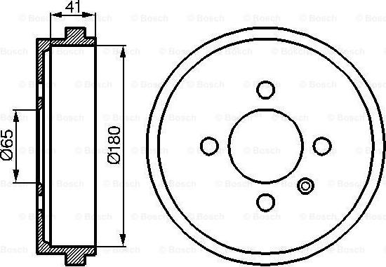 BOSCH 0 986 477 105 - Тормозной барабан avtokuzovplus.com.ua