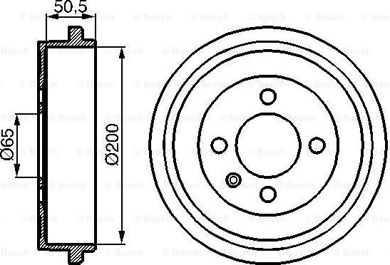 BOSCH 0 986 477 106 - Гальмівний барабан autocars.com.ua