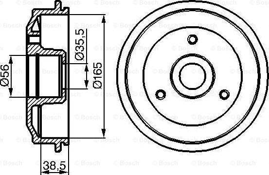 BOSCH 0 986 477 118 - Тормозной барабан avtokuzovplus.com.ua